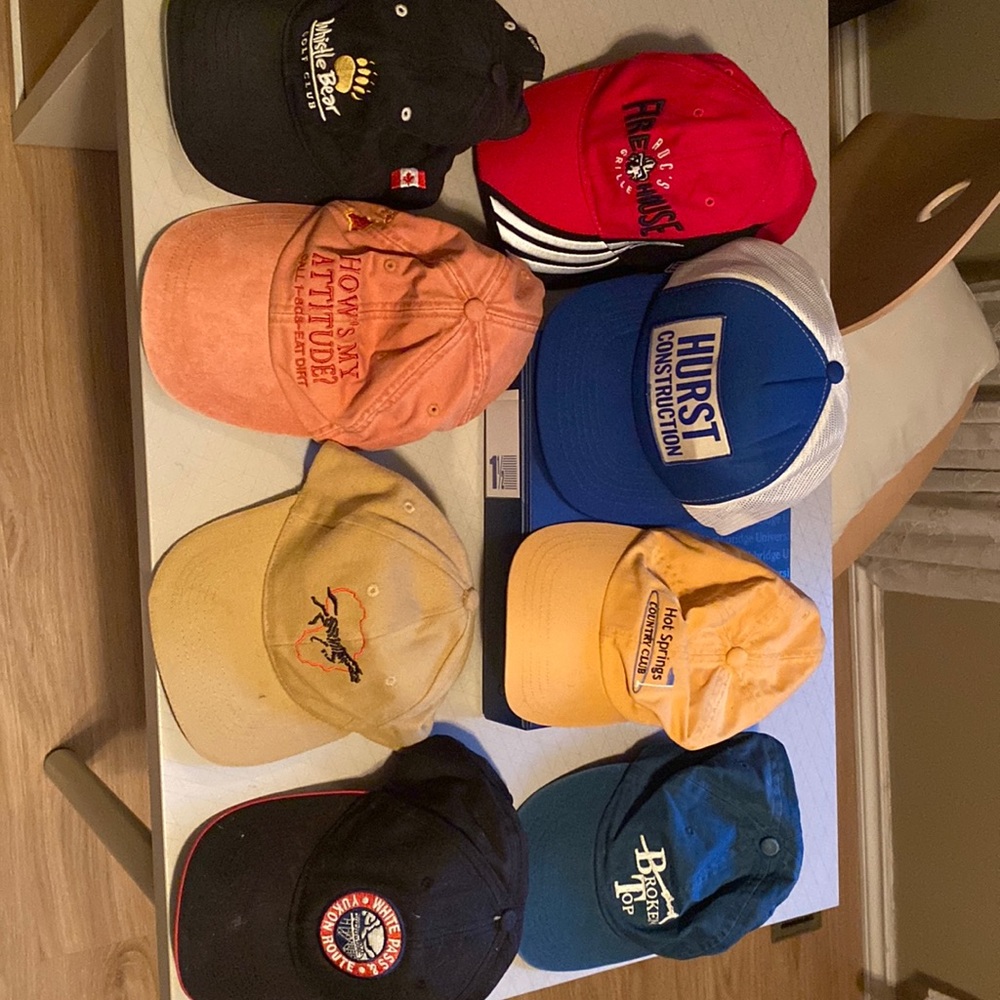Set of 8 Mens Baseball Hats